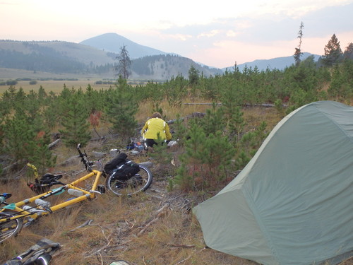 GDMBR: Morning arrived. We quickly struck camp (pun).
